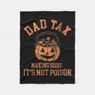 Grappige Vader Belasting Halloween Shirt Candy Pom Fleece Deken