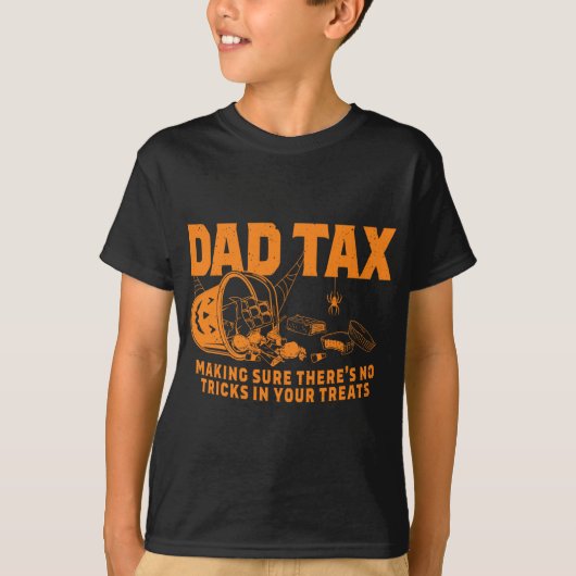 Grappige vader belasting Halloween T-shirt (Voorkant)
