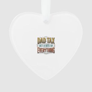 Grappige Vader Belasting Vintage Gravure Shirt Ont Ornament