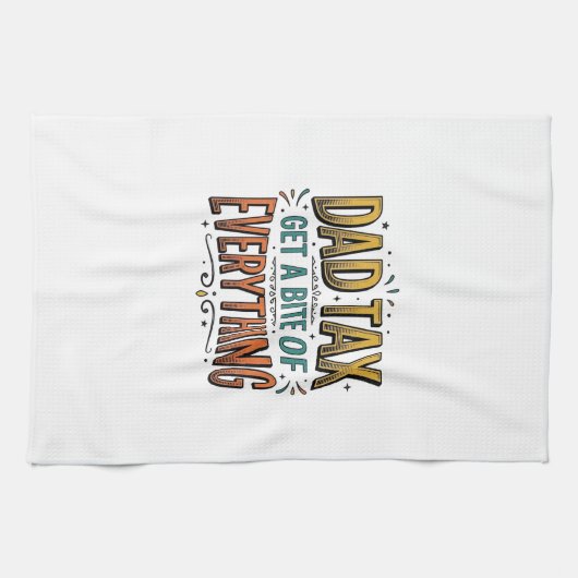 Grappige Vader Belasting Vintage Gravure Shirt Ont Theedoek (Horizontaal)