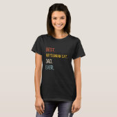 Grappige Vader Beste Abessijnse Kattenvader Ooit S T-shirt (Voorkant volledig)