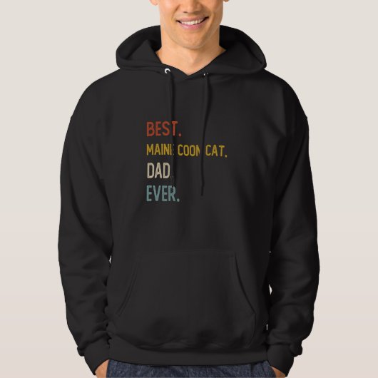 Grappige Vader Beste Maine Coon Cat Dad Ooit Shirt (Voorkant)