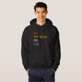 Grappige vader Beste papieren modelleur vader ooit Hoodie (Voorkant volledig)