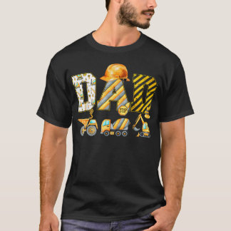Grappige vader bouw excavateur bijpassende familie t-shirt