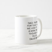 Grappige Vader Cadeau Quote Mok Dochter (Voorkant rechts)