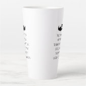 Grappige Vader Citaat Snor Kunst Latte Mok (Voorkant)