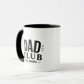 Grappige Vader Club Est Voor Altijd Witte Mok | Va (Voorkant links)