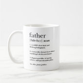 Grappige vader definitie cadeau voor Vaderdag Koffiemok (Links)