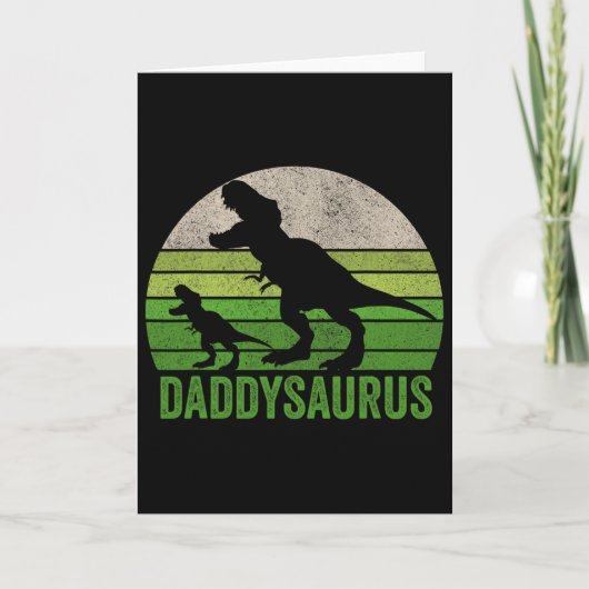 Grappige Vader Dinosaurius Vader Grappige Vaderdag Kaart (Voorkant)