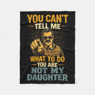 Grappige Vader Dochter Citaat Humor Vaderdag Papa Fleece Deken