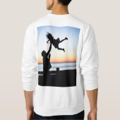 Grappige vader dochter geschenken personaliseren f trui (Achterkant)