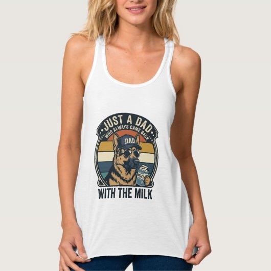 Grappige Vader Duitse Herdersmelk Retro Shirt Ontw (Voorkant)