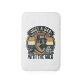 Grappige Vader Duitse Herdersmelk Retro Shirt Ontw Badmat (Voorkant Verticaal)