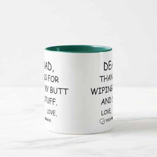 Grappige vader en dochter Verjaardag Koffie Mok (Midden)