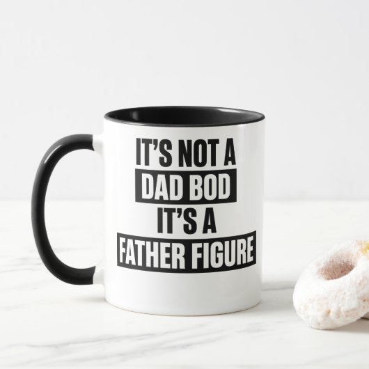 Grappige Vader Figuur Papa Lichaam Koffiemok Cadea Mok (Met donut)