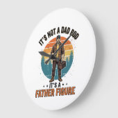 Grappige Vader Figuur Vintage Vader Humor T-shirt  Grote Klok (Hoek)