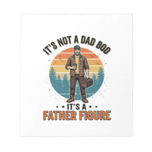 Grappige Vader Figuur Vintage Vader Humor T-shirt  Notitieblok