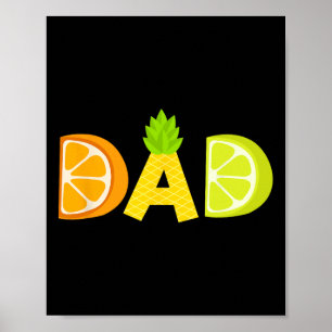 Grappige vader Fruitarian Lover Summer Father Frui Poster