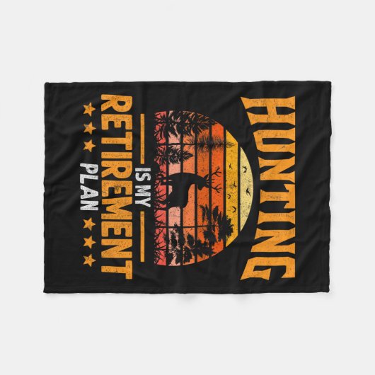 Grappige vader gepensioneerd opa jagen is mijn pen fleece deken (Voorkant (Horizontaal))