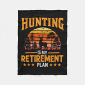 Grappige vader gepensioneerd opa jagen is mijn pen fleece deken (Voorkant)