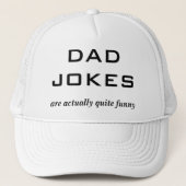 Grappige Vader Grappen Humor Stomme Opa Dag Trucker Pet (Voorkant)