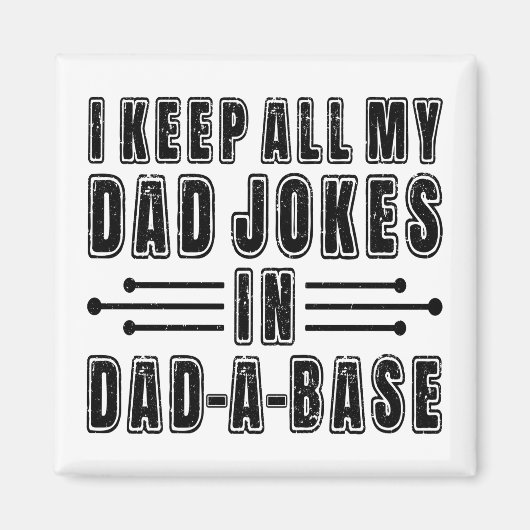 Grappige Vader Grappen In E Dad A Base Vaderdag Ca Magneet (Voorkant)