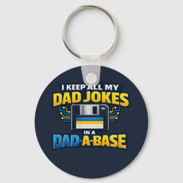 Grappige Vader Grappen In Een Vader-Base Leuk Cade Sleutelhanger