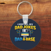 Grappige Vader Grappen In Een Vader-Base Leuk Cade Sleutelhanger (Voorkant)