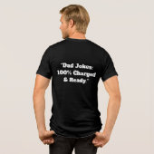Grappige Vader Grappen Laden… Even Geduld aub. met Tri-Blend Shirt (Achterkant volledig)