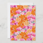 Grappige Vader Grappen Roze & Bloemige Baby Shower Kaart (Achterkant)