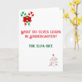 Grappige vader Joke ontwierp kerst Kaart (Gele Bloem)