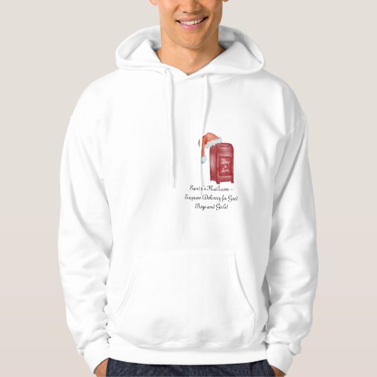 Grappige vader kerst hoodie | De postkamer van de  (Voorkant)