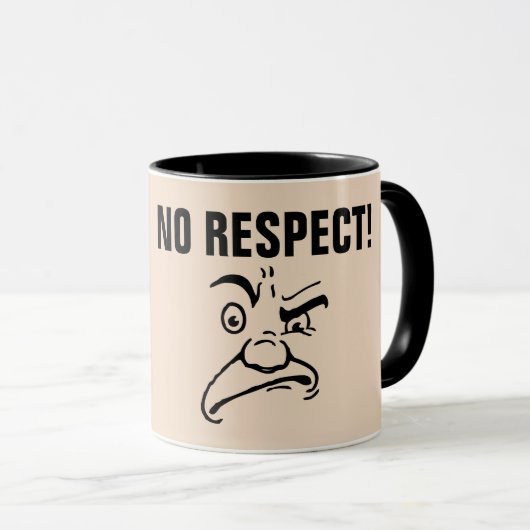 GRAPPIGE VADER KOFFIEBEKER, GEEN RESPECT! MOK (Voorkant rechts)