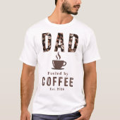 Grappige Vader KoffieLiefhebber Beker Vaderdag Ges T-shirt (Voorkant)