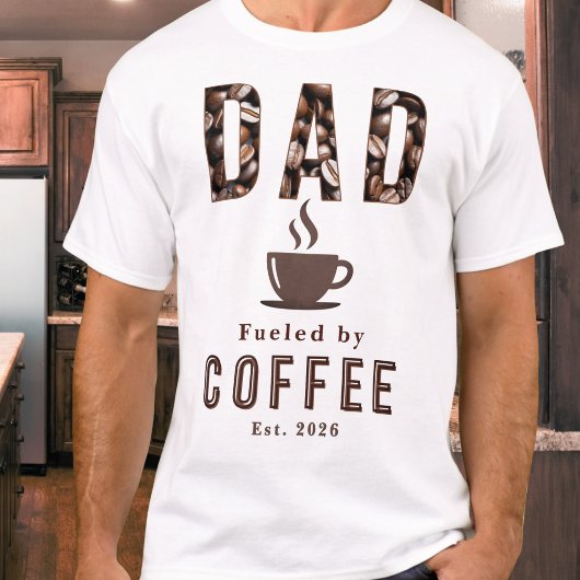 Grappige Vader KoffieLiefhebber Beker Vaderdag Ges T-shirt