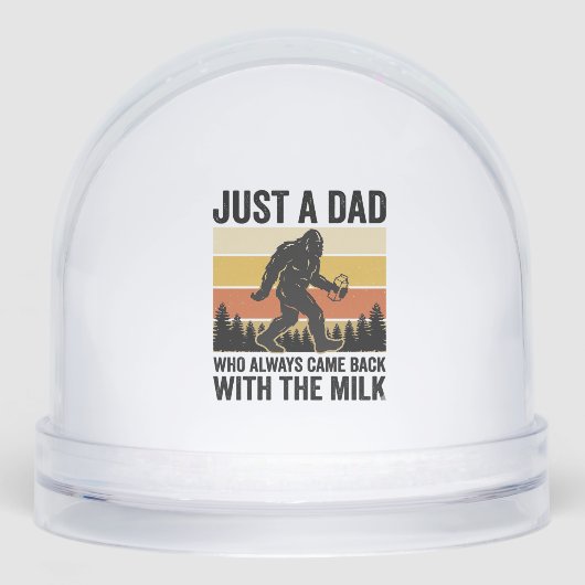 Grappige vader kwam terug met de melk vintage shir sneeuwbol (Voorkant)