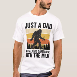 Grappige vader kwam terug met de melk vintage shir t-shirt