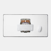 Grappige Vader Lichaam Beer Kamperen Vader Figuur Bureaumat (Keyboard & Muis)