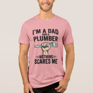Grappige Vader Loodgieter Vintage Gravure Shirt On