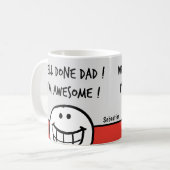 Grappige vader mokken Vaderdag Beste vader (Voorkant links)