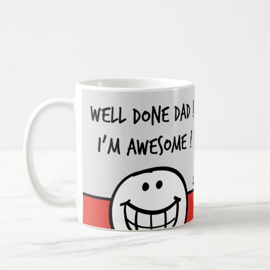 Grappige vader mokken Vaderdag Beste vader (Links)