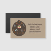 Grappige Vader Monster Liefhebber Koffie Zakelijke (Voorkant / Achterkant)