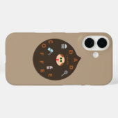 Grappige Vader Monster Liefhebber van Koffie Case-Mate iPhone Case (Achterkant (horizontaal))