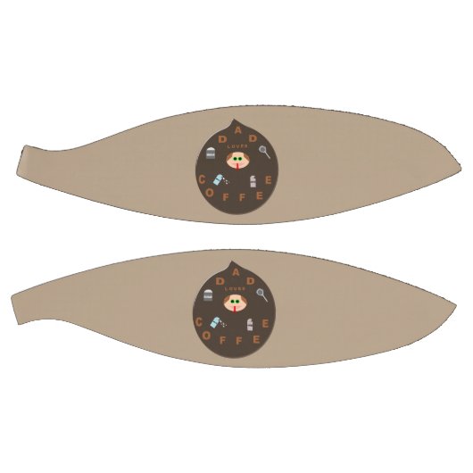 Grappige Vader Monster Loves Coffee Basketbal (Panelen)