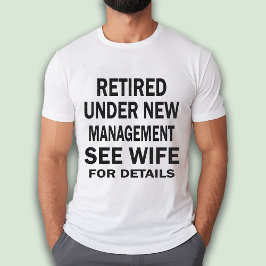 Grappige vader of man pensioen wit t-shirt