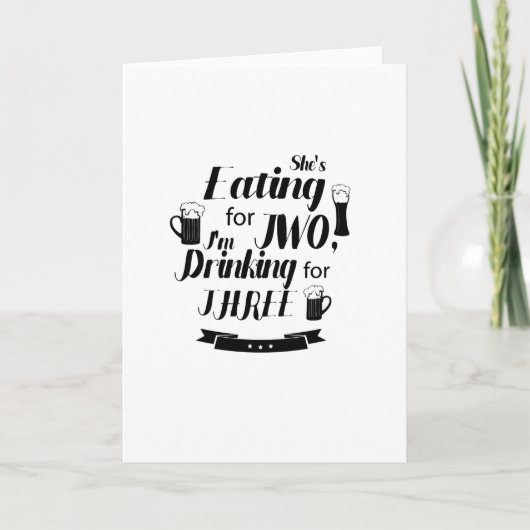 Grappige vader om zwanger te zijn Zwangerschap ver Aankondiging (Voorkant)