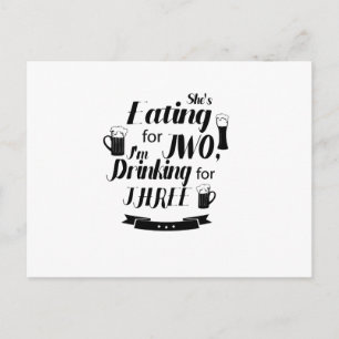 Grappige vader om zwanger te zijn Zwangerschap ver Aankondigingskaart