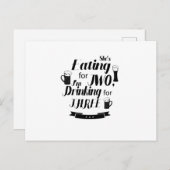 Grappige vader om zwanger te zijn Zwangerschap ver Aankondigingskaart (Voorkant / Achterkant)