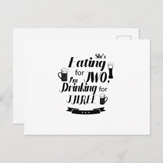 Grappige vader om zwanger te zijn Zwangerschap ver Aankondigingskaart (Voorkant / Achterkant)