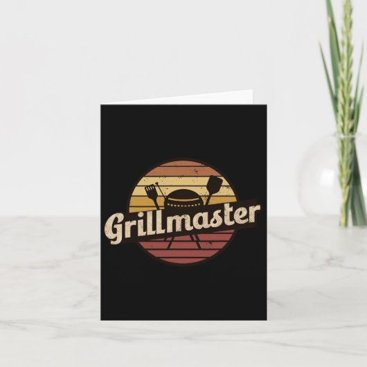 Grappige vader ontwerp Grillmaster Vaderdag Kaart (Voorkant)